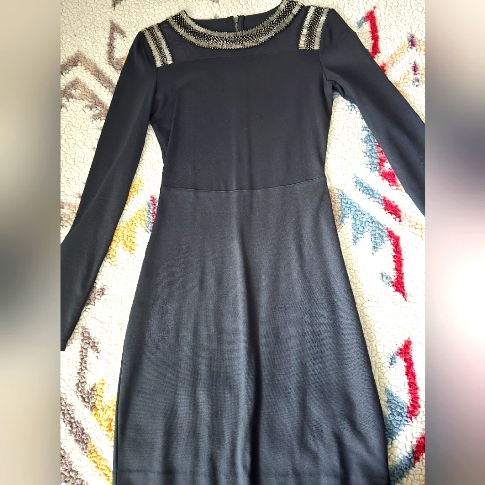 Armani Exchange beaded bodycon dress. Size Small